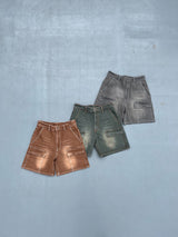 彩色牛仔短褲