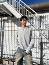 Random Heart Waffle Long Tee