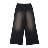 over dye universal logo wide sweat pants