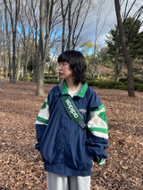 bi-color nylon blouson