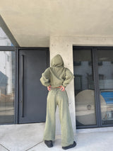 Vintage Curve switching sweat pants