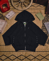 Boxing Glove Waffle Double Zip Hoodie