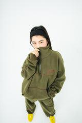 Half zip fleece setup