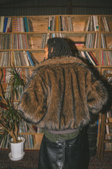 reversible fur flight jacket