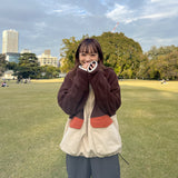 crazy color fleece half zip