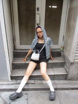 Assort Short sleeve zip hoodie