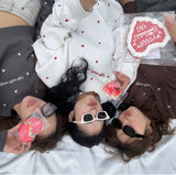 random heart cropped sweat