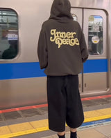 the inner peace logo zip hoodie