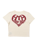 GLITTER HEART LOGO TEE