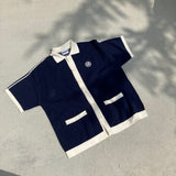 “ N”徽標軌道半開衫