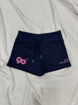 90 로고 글리터 마이크로 숏츠