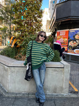 (Woman)Washed Double Knee Denim