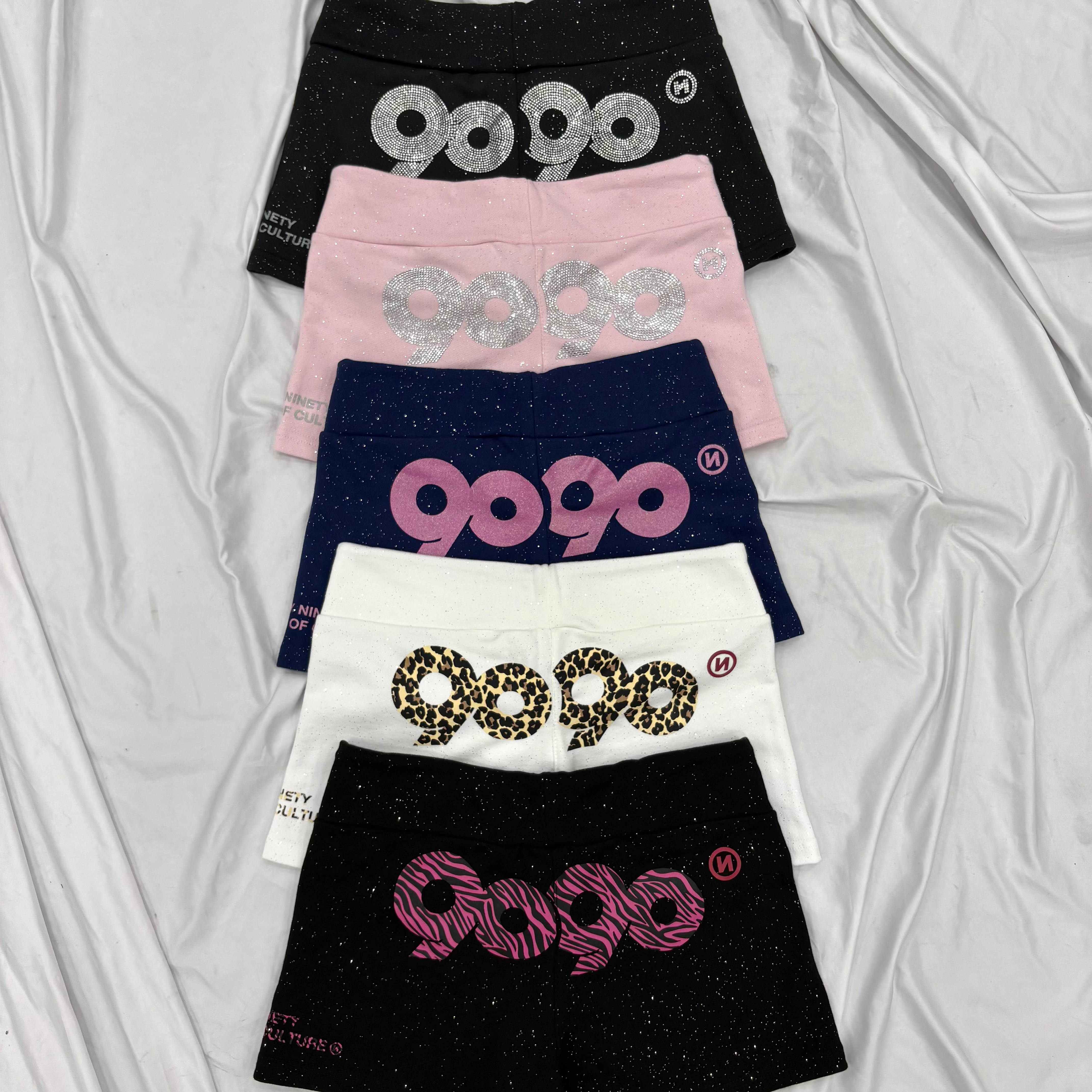 90 Logo Glitter Micro Shorts – YZ