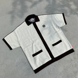 “ N”徽標軌道半開衫