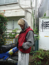 Ameba 로고 가역성 복어 조끼