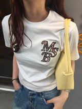 msb logo applique t-shirt