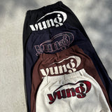 Assorted patterns yung logo buggy sweat pants