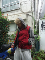 Ameba 로고 가역성 복어 조끼