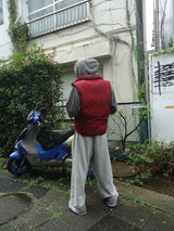 Ameba 로고 가역성 복어 조끼