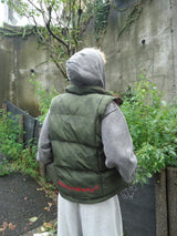 Ameba 로고 가역성 복어 조끼