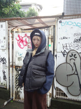 Ameba 로고 가역성 복어 조끼