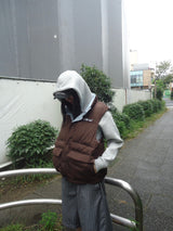 Ameba 로고 가역성 복어 조끼