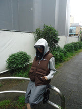 Ameba 로고 가역성 복어 조끼