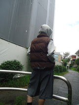 Ameba 로고 가역성 복어 조끼