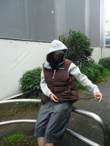 Ameba 로고 가역성 복어 조끼