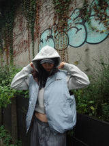 Ameba 로고 가역성 복어 조끼