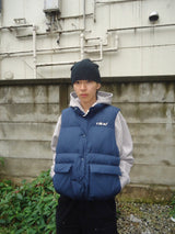 Ameba 로고 가역성 복어 조끼