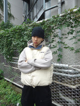 Ameba 로고 가역성 복어 조끼