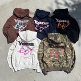 バタフライジップフーディー