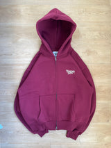 Melted universal logo zip hoodie