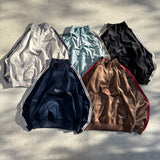 velours track half zip jacket