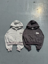 90 Logo Stripe 拉鍊連帽衫