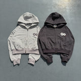 90 Logo Stripe Zip Hoodie