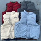 Ameba 로고 가역성 복어 조끼