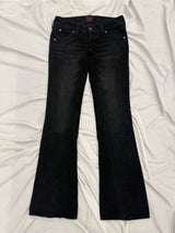 Tribal Logo Low-Rise Denim Pants