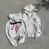 バタフライジップフーディー