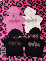 OG Logo Glitter Half Zip Hoodie