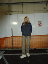 Ameba 로고 가역성 복어 조끼