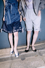 2-Way Ribbon Half Pants