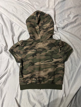 Ninety Girl Short Sleeve Zip Hoodie