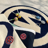 圓圈“ N”徽標地毯墊