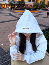 heart patch logo hoodie