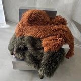 volume hood fur jacket