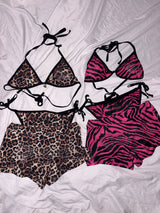 Rhinestone Animal Bikini Setup