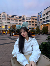 heart patch logo hoodie