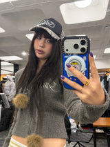 Fur Hooded Zip-Up Knit
